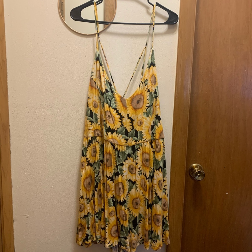 Plus Size Sunflower Romper